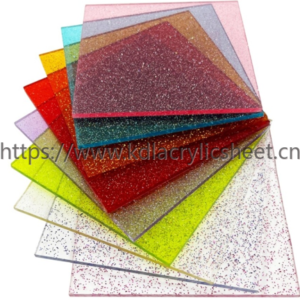 Transparent Glitter Acrylic Sheet