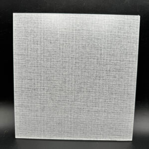 Linen-lined acrylic sheet