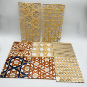 Rattan and Bamboo Woven Acrylic Sheets